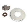 410 Drive Sprocket Chain Combo 38 Links Chain Golden 11T Type H Gear Steel Sprocket Chain Kit for Electric Bikes