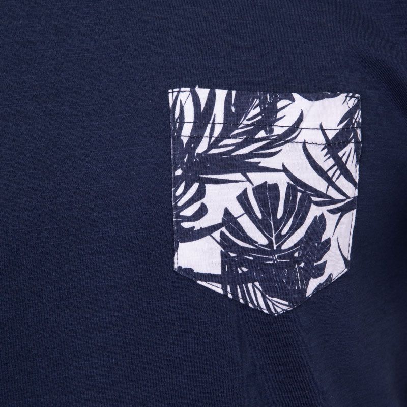 Футболка с манжетами на рукавах с тропическим принтом Melzac для мужчин BLAGGIO