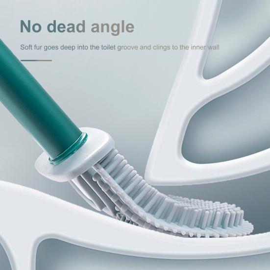 Щетка для унитаза, герметичная, быстросохнущая, резиновая, TPR, подвесное отверстие, щетка для ванной комнаты для дома