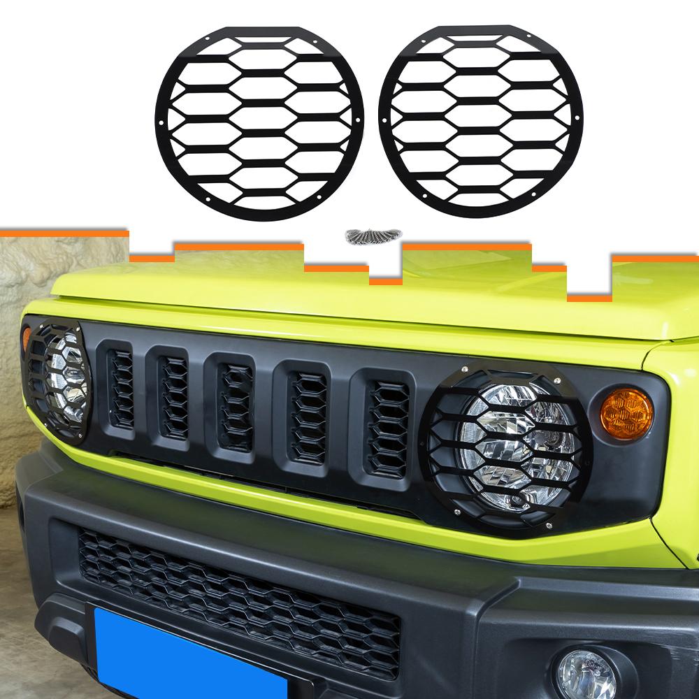Передние фары автомобиля, крышка лампы, украшение, защита фар для Suzuki Jimny 2019-2023, аксессуары, 2 шт.