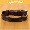 Ladies Genuine Leather Skinny Belt For Casual Wear With Metal Pin Closure