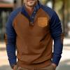 Men's Standing Collar Sweatshirt Is Outdoor Casual Sweaters Tops