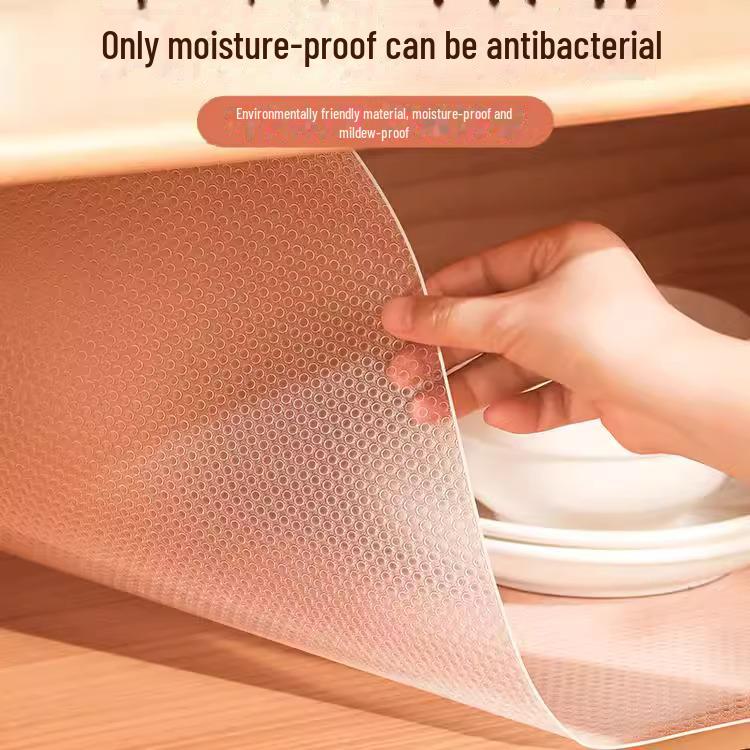 Waterproof & Oil-Proof Kitchen Drawer Liner: Food-Grade, Moisture & Mildew Resistant, Anti-Dirty Sticker for Cabinets & Wardrobes.