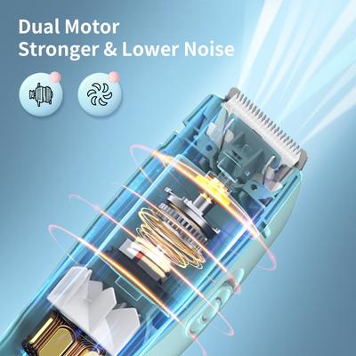 Профессиональная вакуумная машинка для стрижки волос для детей Электрическая машинка для стрижки волос Тихий аккумуляторный триммер для волос Набор для ухода и стрижки