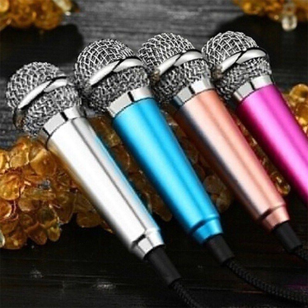 Portable Audio Stereo Condenser Karaoke 3.5mm Wired Mini Microphone