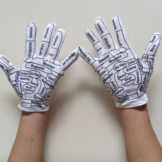 Acupuncture Gloves Set Reflexology Hand Massage Gloves with Acupressure Massage Wand Hand Care Tools Improve Health Relieve Fatigue Gift for Parents