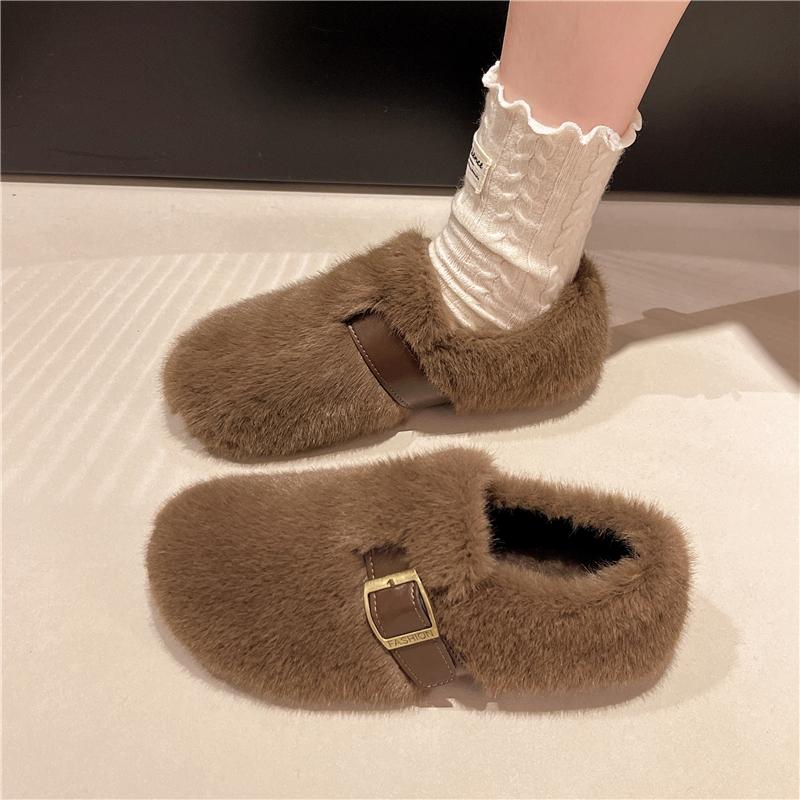 Модные женские повседневные кроссовки из искусственного меха, белые кожаные туфли, мокасины без застежек, меховые мягкие мокасины, новые зимние мягкие балетки