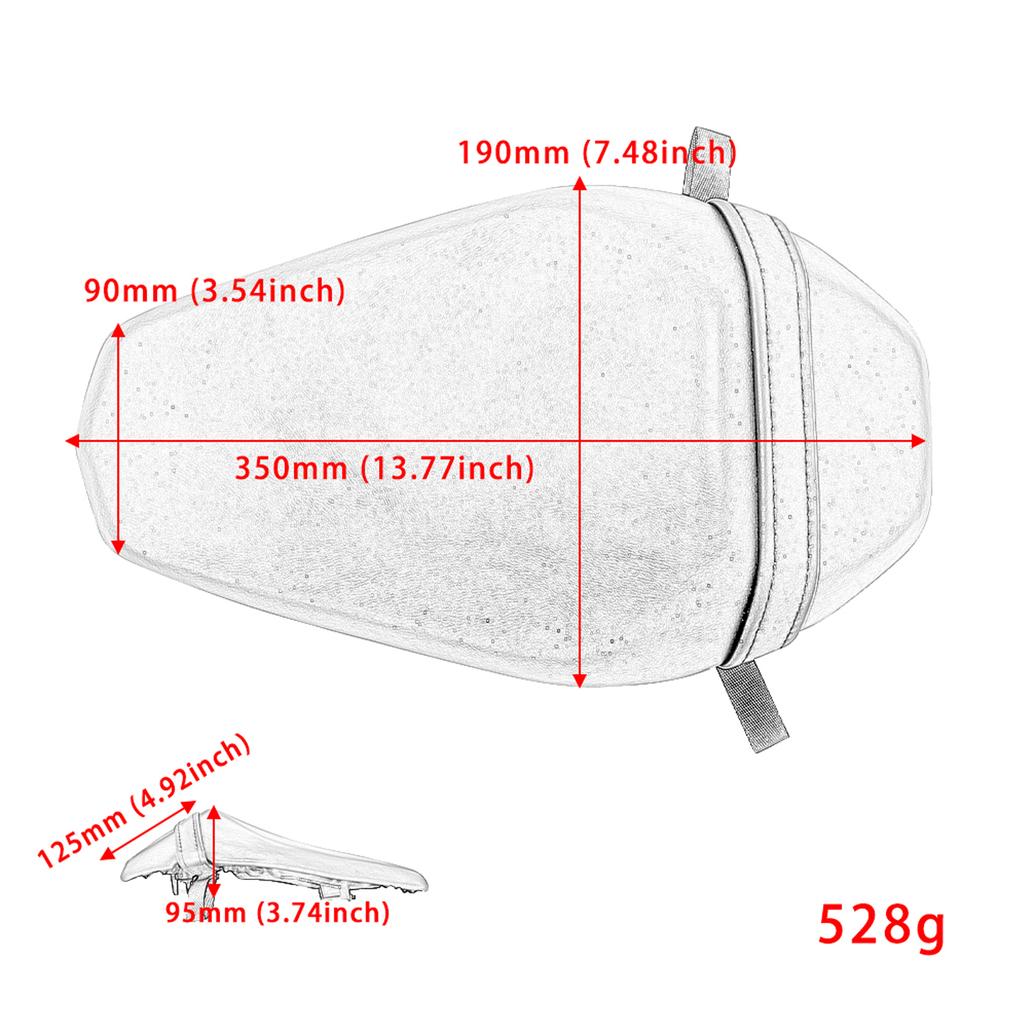 Motorcycle Black Seat Rear Pillion Passenger Rear Seat Assy For Kawasaki Z900 /SE/ABS ZR900 17-21 2017 2018 2019 2025 2025 2025