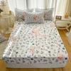 1pc Bed Cover Breathable Bedsheet Single Size Fitted Sheet Adults Kids Bed Linen Sabanas Para Cama (No Pillowcase)