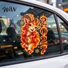 Cute Goat Pattern Glass Stickers 2027 Year of Static Sticker, Decorative Flame Window Cling, PVC Festive Art for Spring Festival Decal Lunar New Home