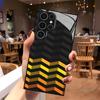 2D чехол для телефона с узором «зубья пилы» для Samsung S26 S25 S24 S23 S22 S21 S20 A56 A36 A16 - Стеклянная защитная крышка