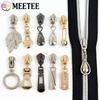 5/10 шт. Meetee 5# Бегунки для молний Металлические, Нейлоновые, Смоляные Молнии Одежда Сумка Молнии Головка-съемник Ремонтный комплект Швейные аксессуары для одежды