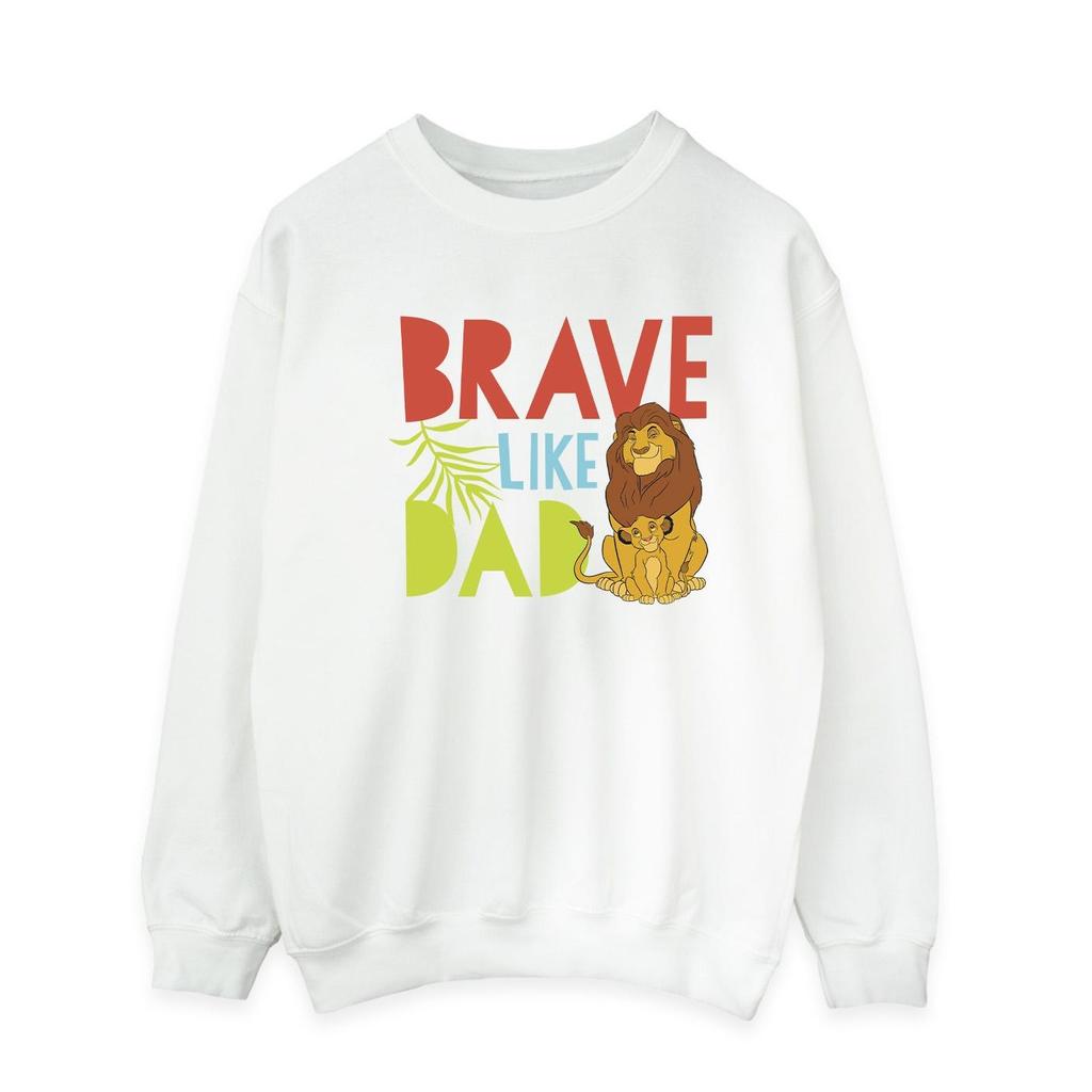 Disney Mens The Lion King Brave Like Dad Sweatshirt