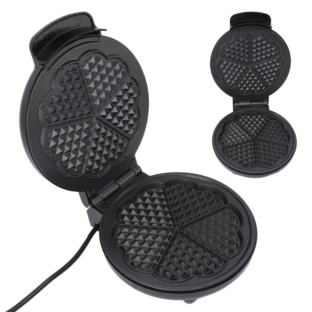 Двухсторонняя машина для приготовления вафель, домашняя машина для выпечки тортов, многофункциональная мини-машина для приготовления вафель, черная