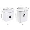 7/10L Kitchen Cabinet Door Hanging Garbage Can Wall Mounted Recycling Basket with Lid Kitchen Accessories