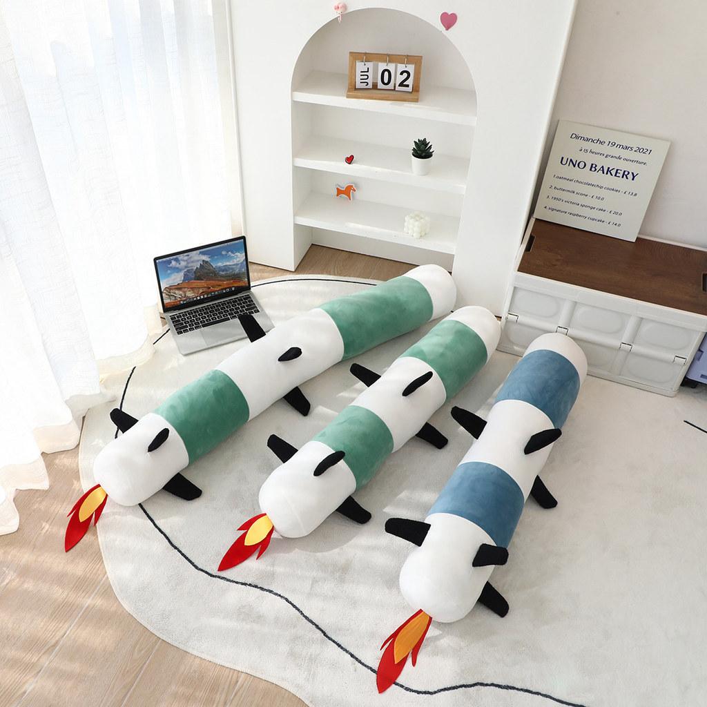 Creative Rocket Missile Plush Doll Children Toy For Bedtime And Playtime
