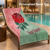 Custom Text England Rugby Print Beach Towel Large Towel For Home Bathroom Beach