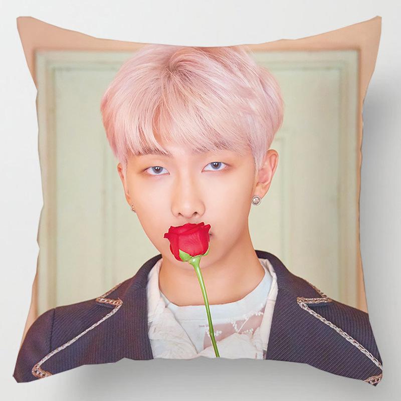 Уютная 45см Kpop Bts Bangtan Boys Наволочка Декоративная Мягкая Наволочка Для Дома