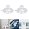 Pack of 60 Clear Suction Hooks with Cable Slot Transparent Suction Cup Holder HX6C
