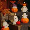 1pc Halloween Scented Candles Cute Ghost Pumpkin Witch Hat Smokeless Aromatherapy Candle for Home Store Decor Party Gift