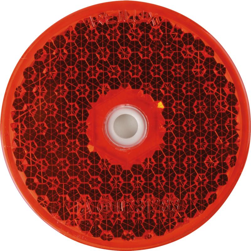 Round reflector for screwing on