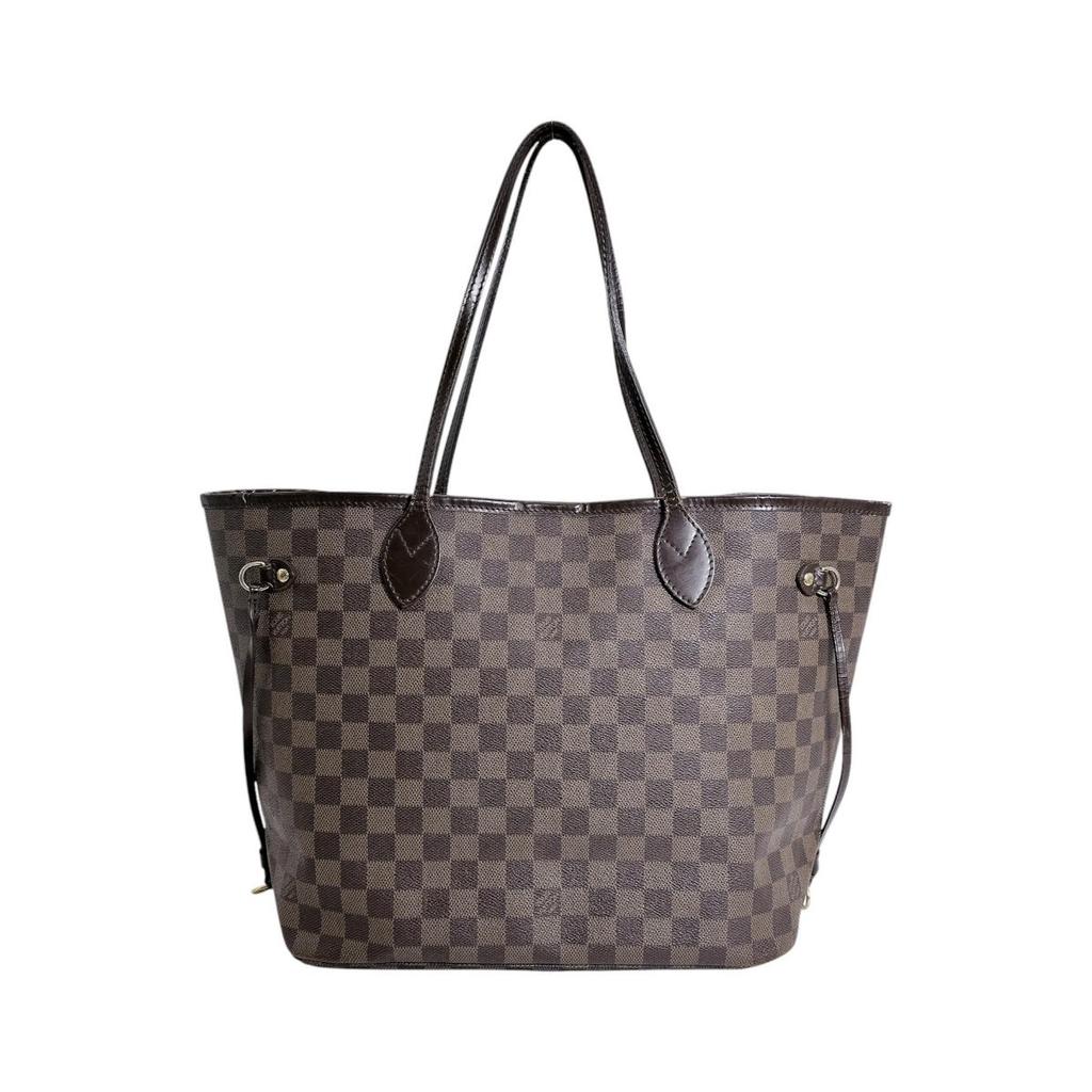 LOUIS VUITTON Neverfull MM Out of print Tote Bag Damier canvas Brown N51105 Used