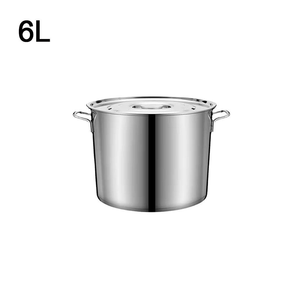 Кастрюля для тушения из нержавеющей стали 304, большая емкость, масляный бак, новая кастрюля, ресторан