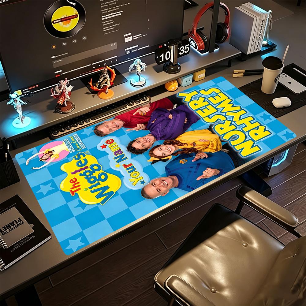 Wiggles Customizable Name Mouse Pad Keyboard Mat Ultra-Long Desk Mat Non-Slip Rubber Base Perfect Gift for Gamers