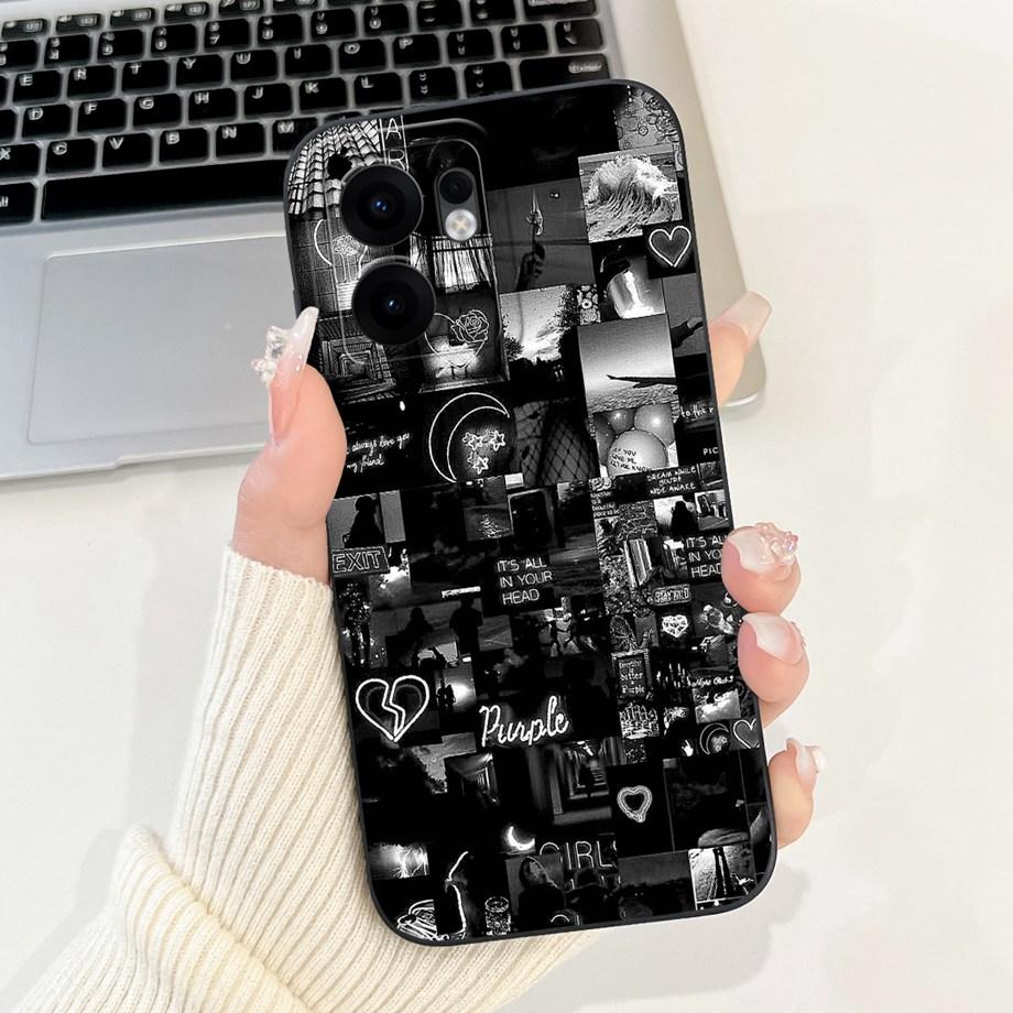 Чехол для телефона Oppo Reno13 / Reno13F 4G 5G / Reno 13 Pro, мягкий гладкий силиконовый чехол, задняя крышка с художественным принтом «Лунная ночь» и мрамора