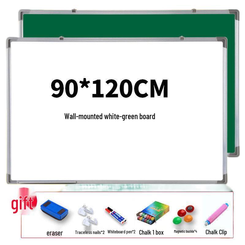 Большая мобильная настенная магнитная белая/черная доска