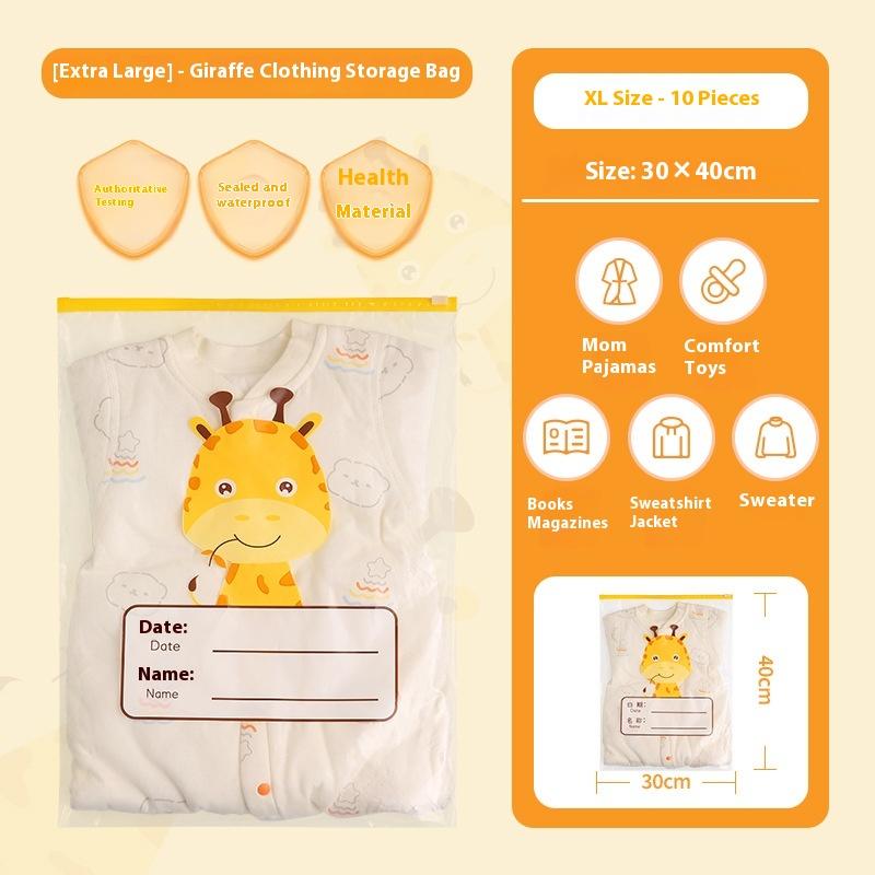 Affordable Cartoon Animal-Print Transparent Bags for Organization - Pack of 20