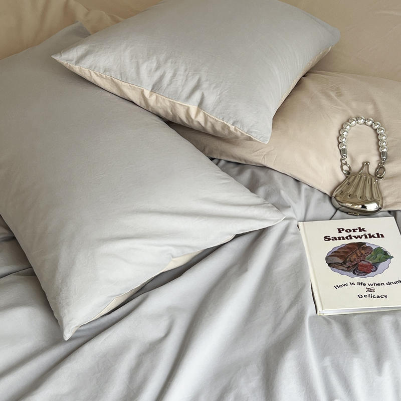 1 пара наволочек из стираного хлопка 48*74 наволочки для кровати бытовые простые мягкие пылезащитные декоративные подушки чехлы Ins