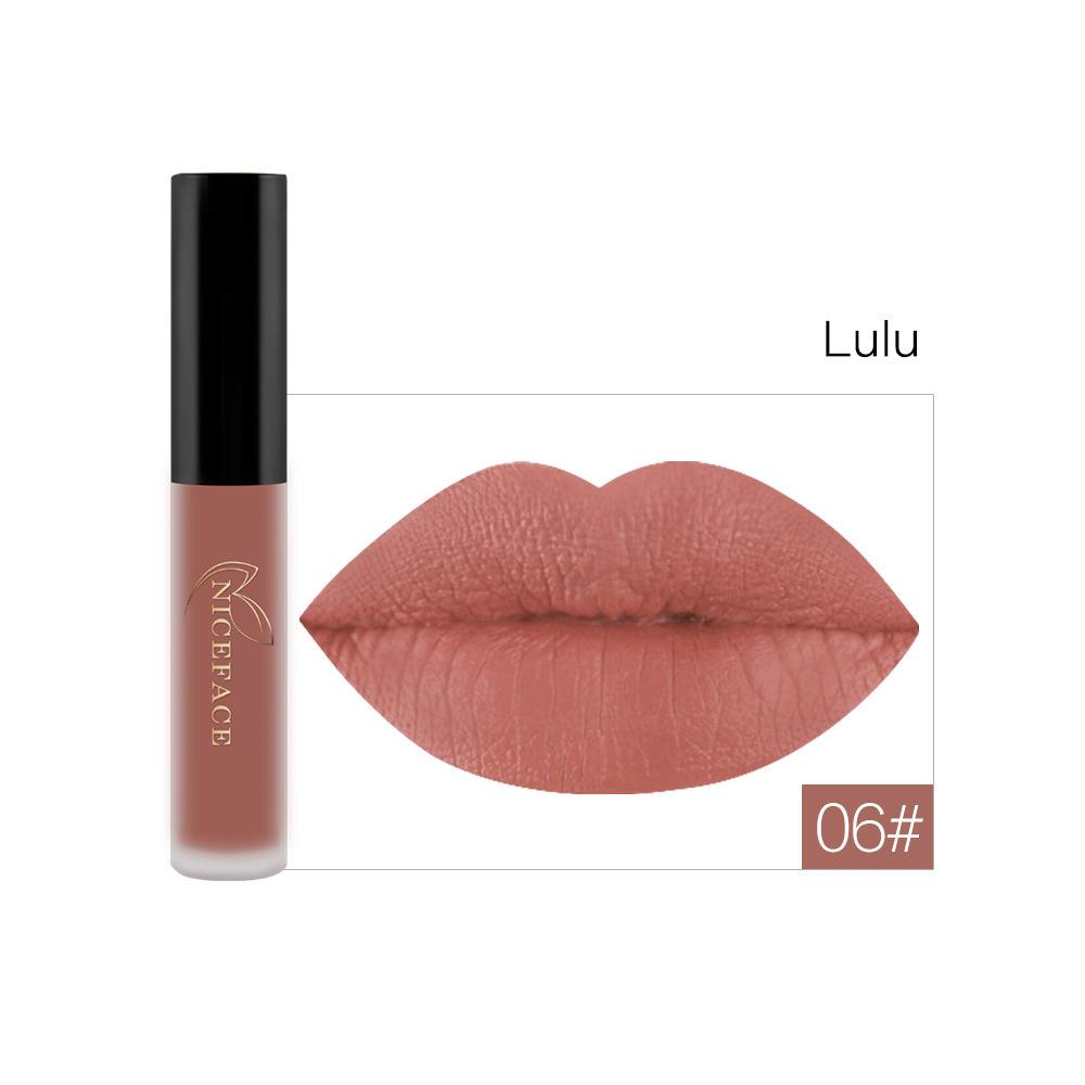 Matte Lip Gloss Velvet Lip Makeup Non‑Transfer Waterproof Lip Tint for Daily Lip Cosmetic