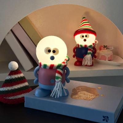 Рождественский снеговик ночник Рождественский USB снеговик ночник 3 режима Лампа для украшения спальни для спальни детской комнаты