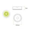 uxcell Round Bubble Level, 13x7mm, Mini Circular Bullseye Level for Leveling Cameras, Tripods, Telescopes, Workshop Turntables, and Picture Frames, Li