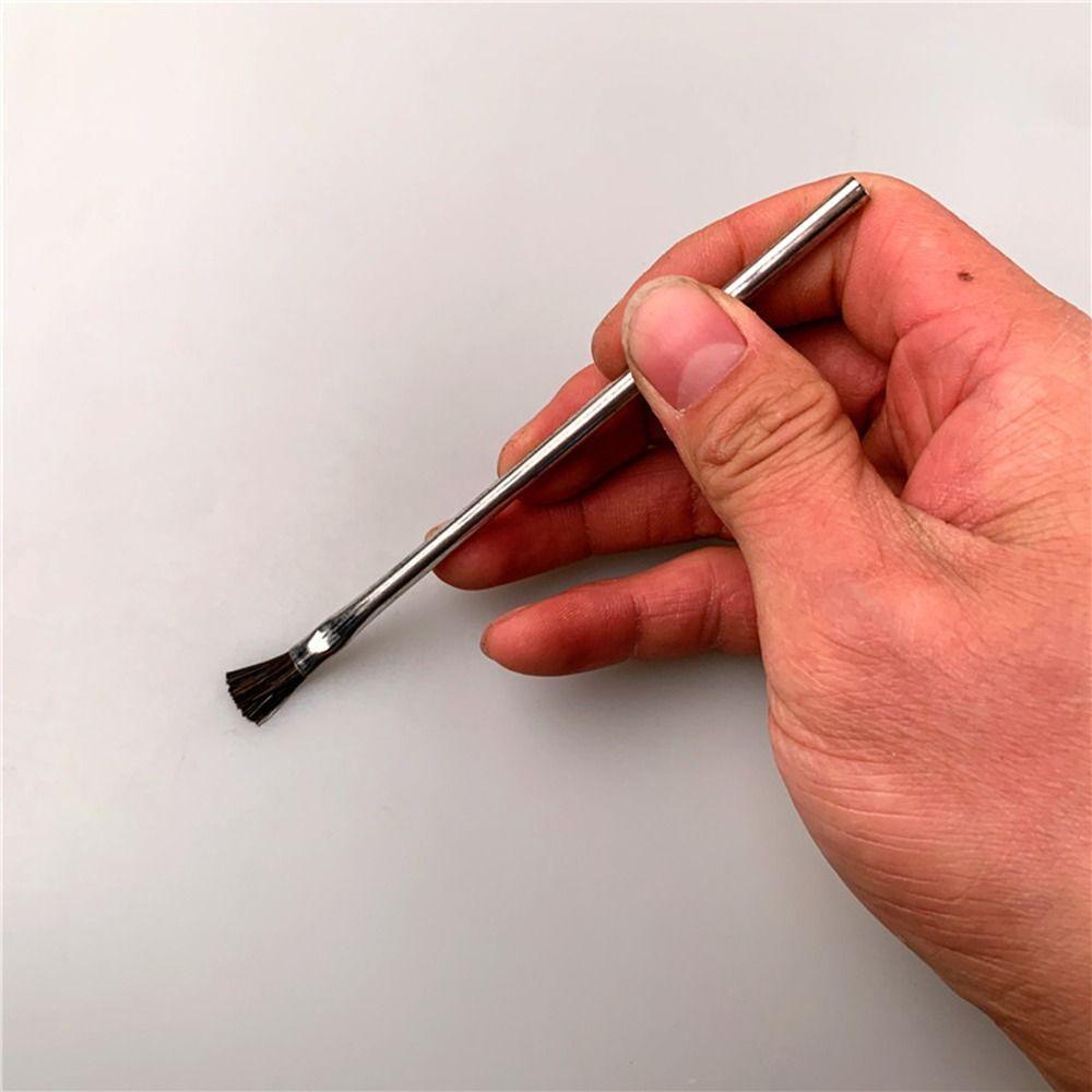 Horse Hair Bristles Epoxy Wood Glue Brush Tin Handle Acid Flux Brushes  Home, School, Shop