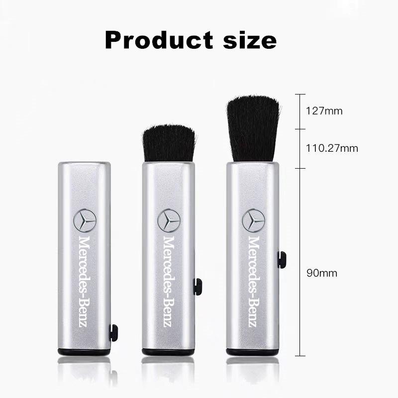 CRF1 Car Retractable Cleaning Brush JSSSQJS For Mercedes Benz AMG W203 W204 W205 GLC Artificial Wool Small Brush Interior Mouldings