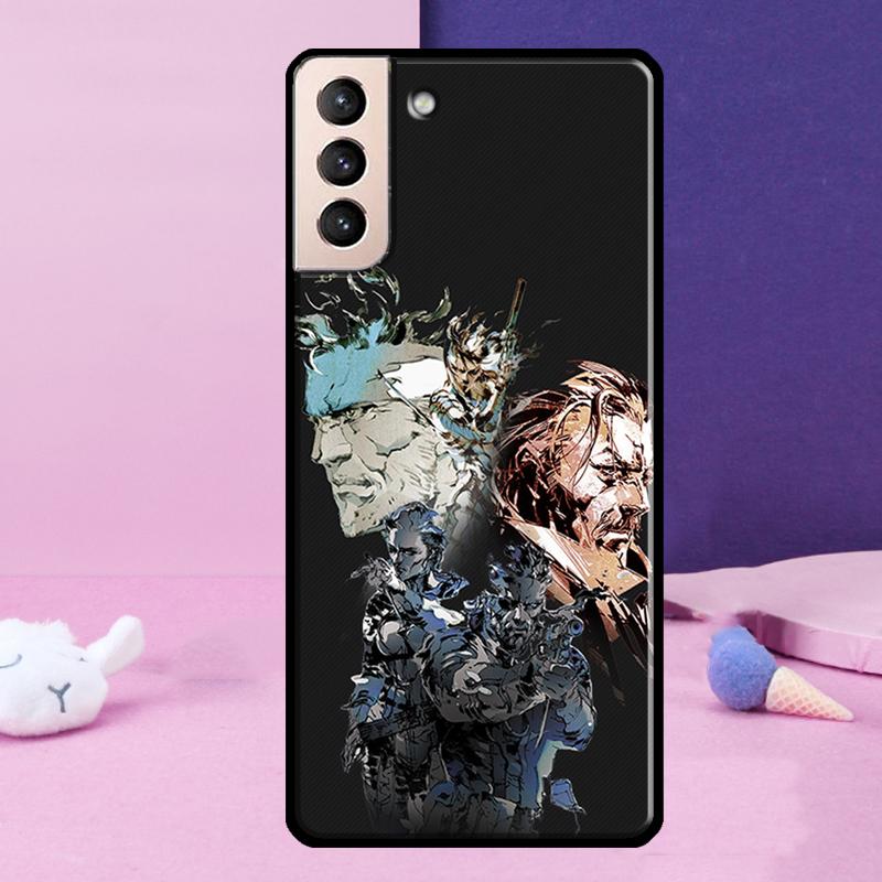 Металлический чехол Metal Gear Solid для Samsung Galaxy S23 S22 Ultra S21 S20 FE Note 10 20 Ultra S8 S9 S10 Plus