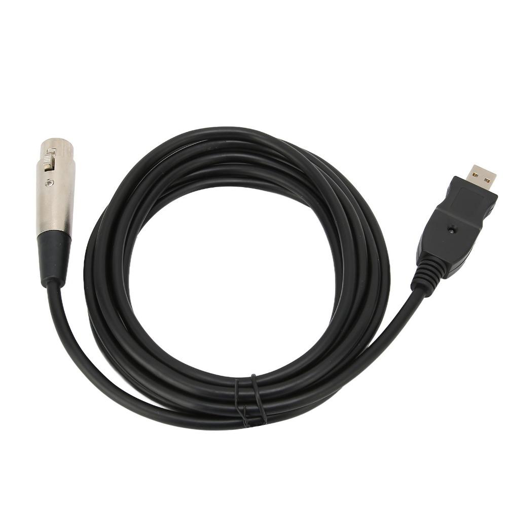 9.8ft Microphone Converter Cable Plug and Play Studio Audio Mic Connector PC / Laptop Audio
