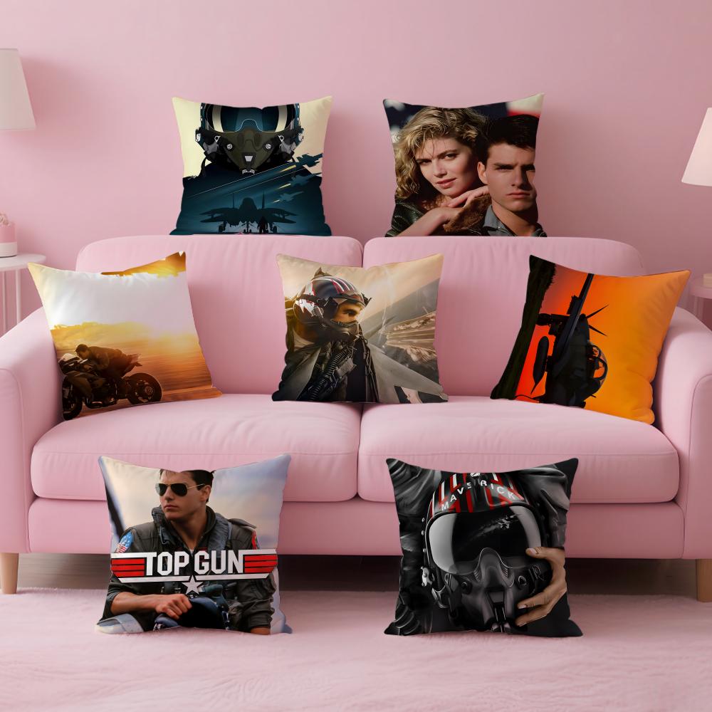 Fashion TTop Gun Mavericks Cushion Cover Pillow Case Soft Friendly Fabric Concealed Zipper