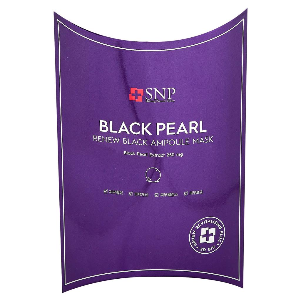 Black Pearl Renew Black Ampoule Mask, 1 Sheet, 0.84 Fl Oz (25 Ml) Each