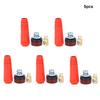 5pcs 1025 Square Quick Connectors European Connecting Welding Long Round Type Red