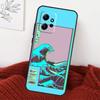 Чехол-статуэтка в стиле ретро-киберпанк «Великая волна» для Xiaomi Redmi Note 14 13 10 11 12 15 Pro Plus Чехол для Redmi 15 14C 12C 10C 13C 15C