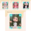 Lovable 8-inch Plush Reborn Doll Pink Dragon Realistic Baby Toy Great Birthday Present