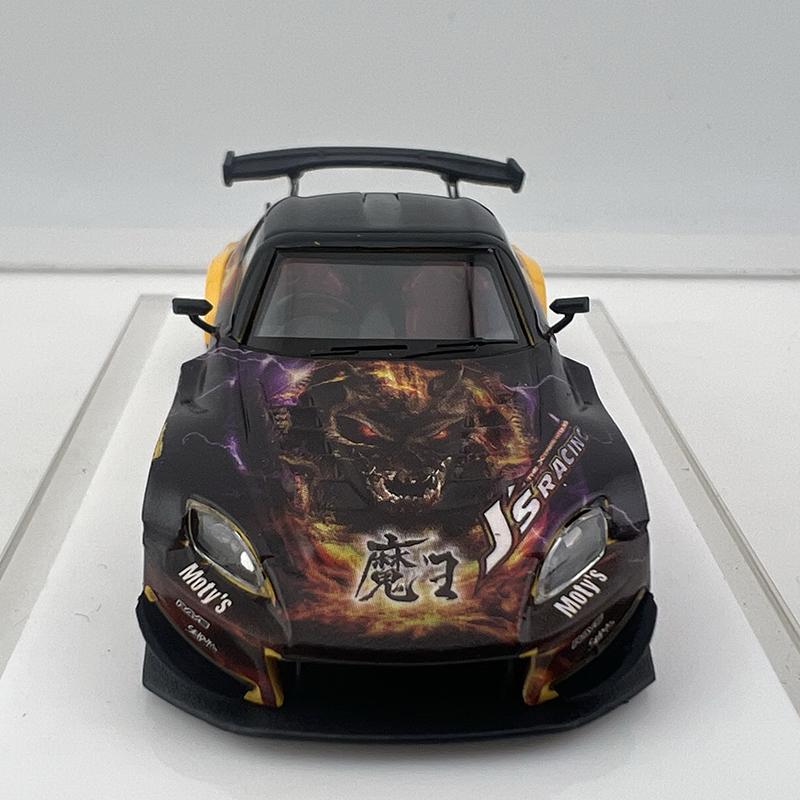 Onemodel 1:64 S2000 J’S Racing Supercar Литые модели автомобилей из сплава и игрушечные транспортные средства Модель автомобиля Масштабная миниатюрная модель автомобиля Для детей