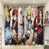 Аниме Н-Наруто Акацуки Мультяшные 3D Печать 2 Панели/Набор Блэкаут Шторы для Окна Японская Игра Гостиная Печать Подарок для Детей