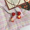 Fashionable Cute Fruit Keychain Pendant Sweet Versatile Mobile Phone Chain Creative Backpack Decoration Accessories Gifts
