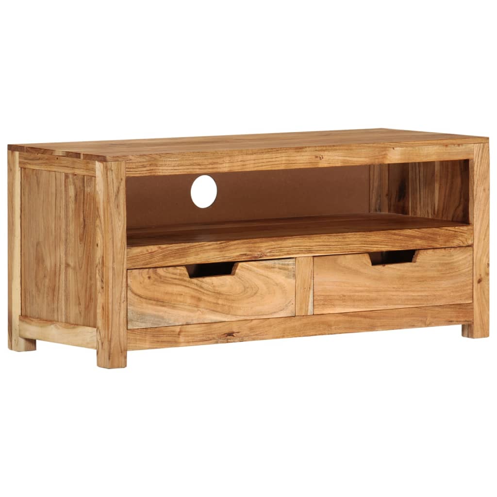 TV Stand 88 x 35 x 40 cm Solid Acacia Wood