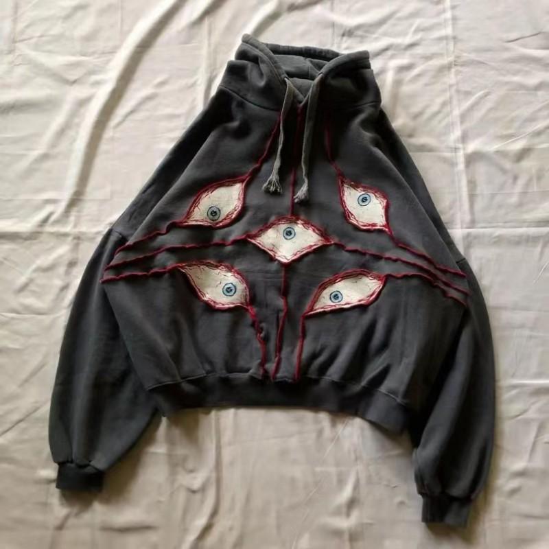 Y2K Vintage Zip Up Hoodie 90s Retro Print Unisex Loose Fit Sweatshirt