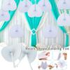 12pcs White Heart Shape Folding Fan Blank Paper Hand Fans With Plastic Handles DIY Painting Birthday Wedding Party Decor